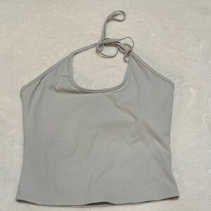 HALTER TIE GYM TOP NEUTRAL